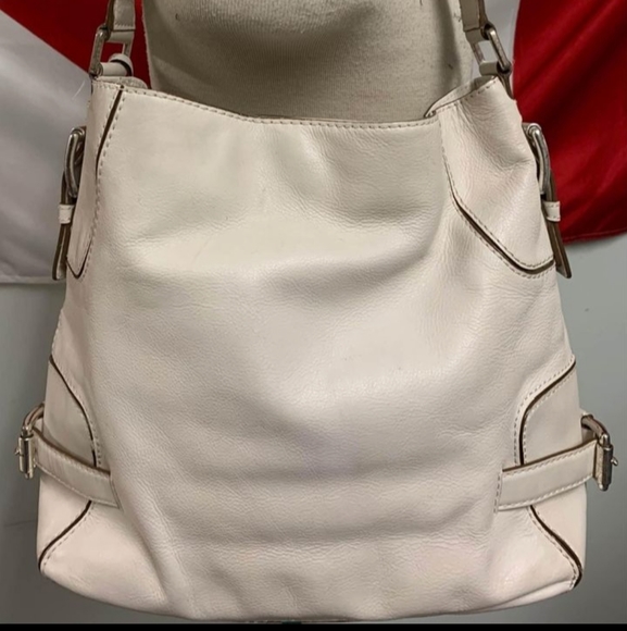 GORGEOUS MICHAEL KORS WHITE LEATHER PURSE - EUC - Picture 2 of 8